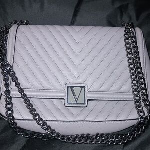 Victoria's Secret Quilted Crossbody Bag - Grey
